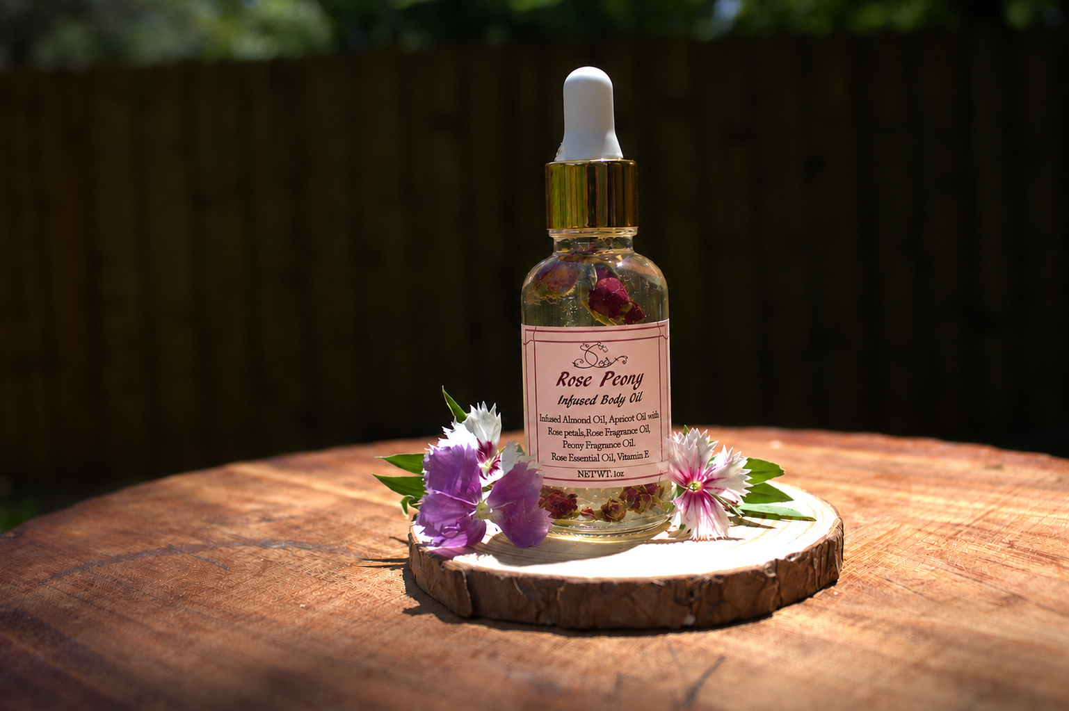 Rose Peony Infused Body Oil 1oz