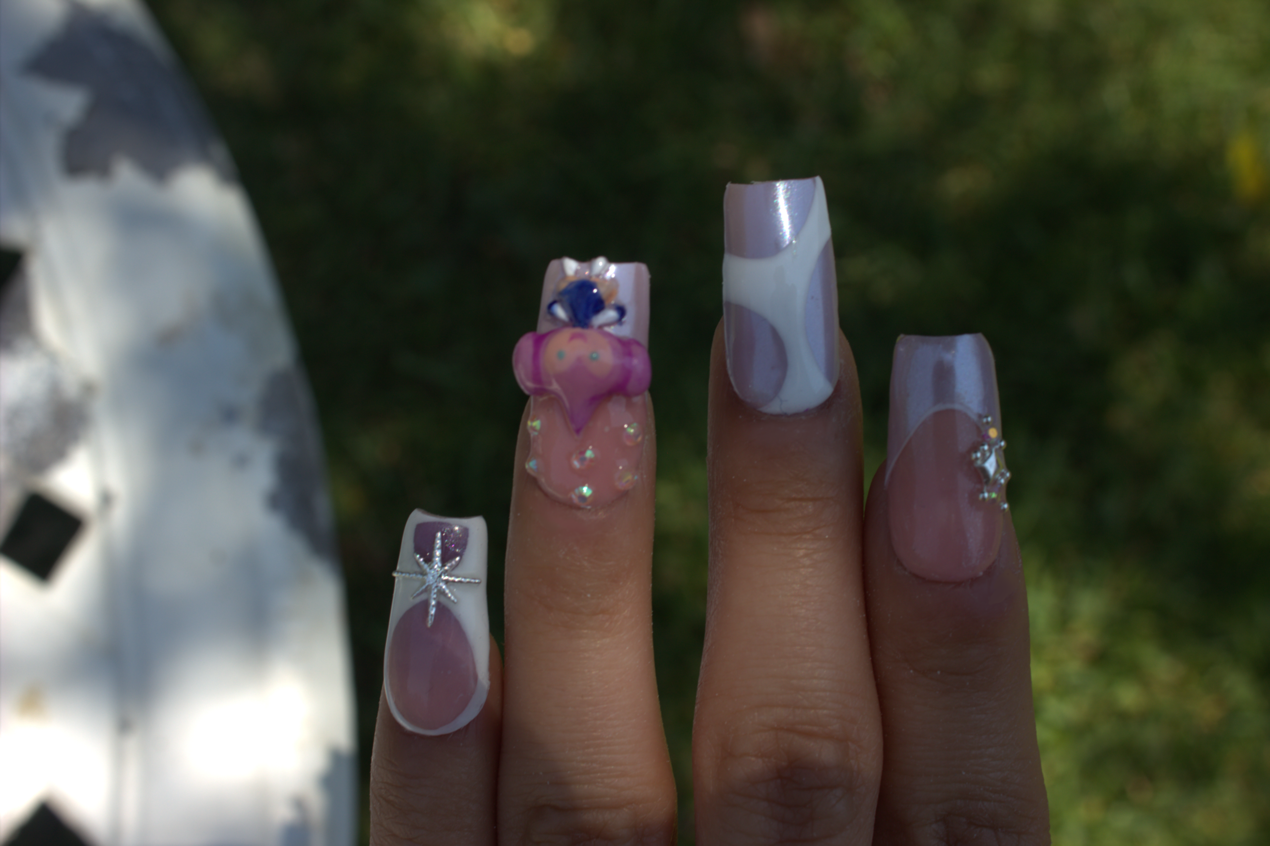 Custom Medium Square Shape Nails - Image 2