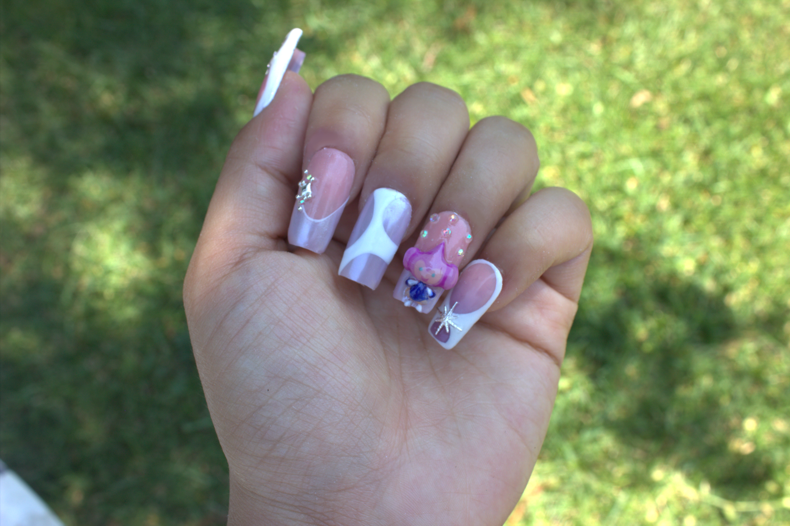 Custom Medium Square Shape Nails - Image 4