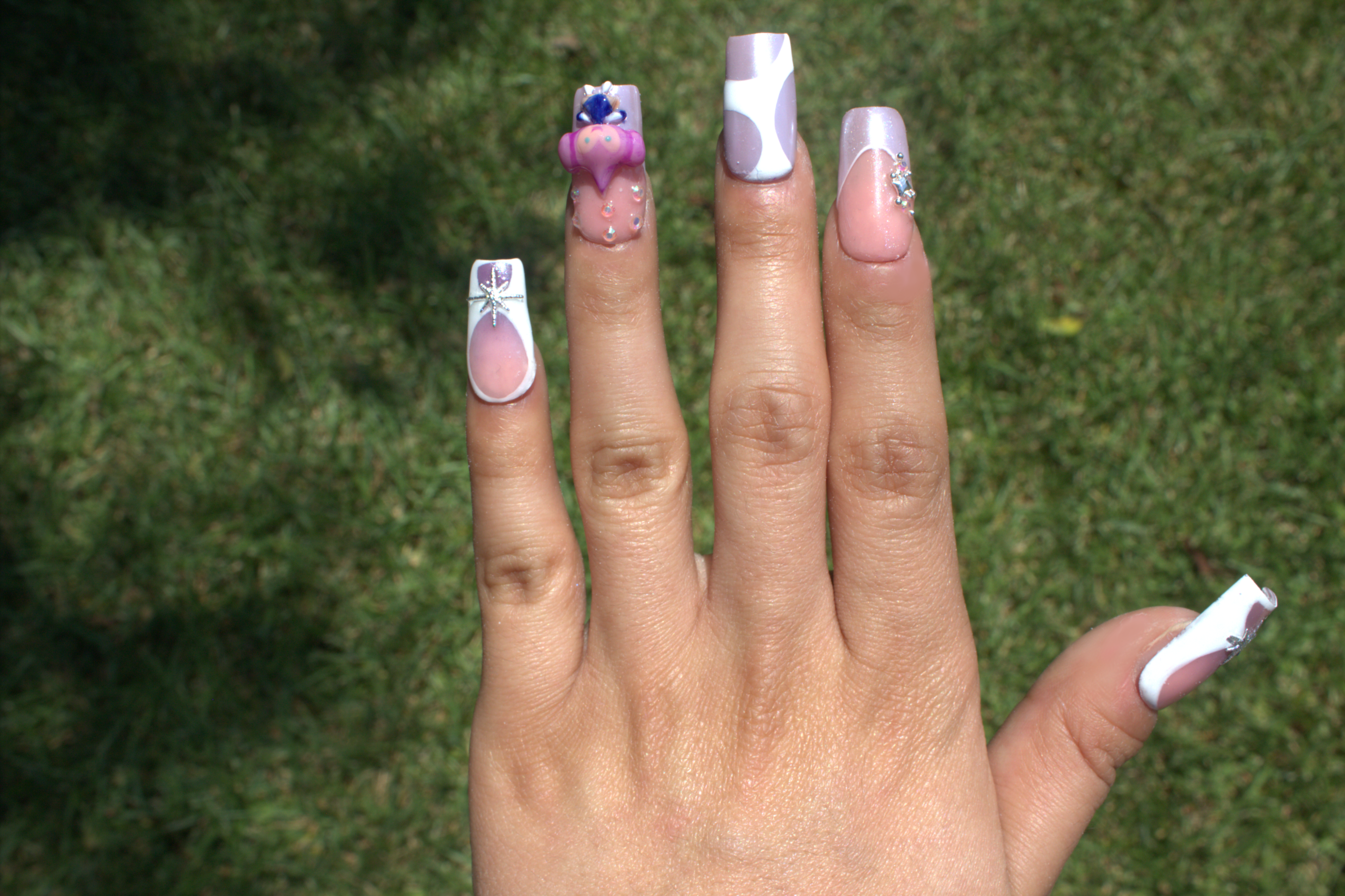 Custom Medium Square Shape Nails - Image 3